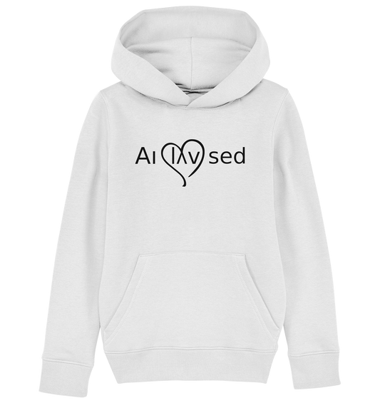 Love black - Kids Organic Hoodie