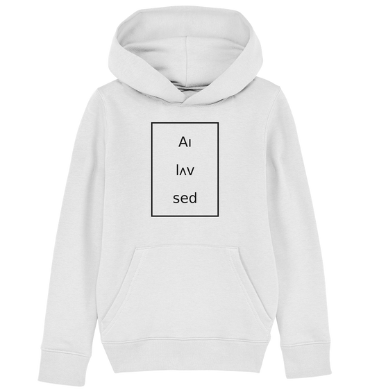 Frame black - Kids Organic Hoodie