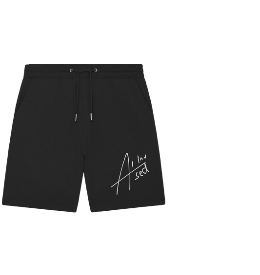 Thriller white - Organic Jogger Shorts